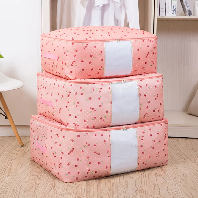 Oxford Cloth Waterproof MoistureProof Quilt Storage Bag Large Clothing Sundries Packing Organizing Bag Wear-Resistant Durable