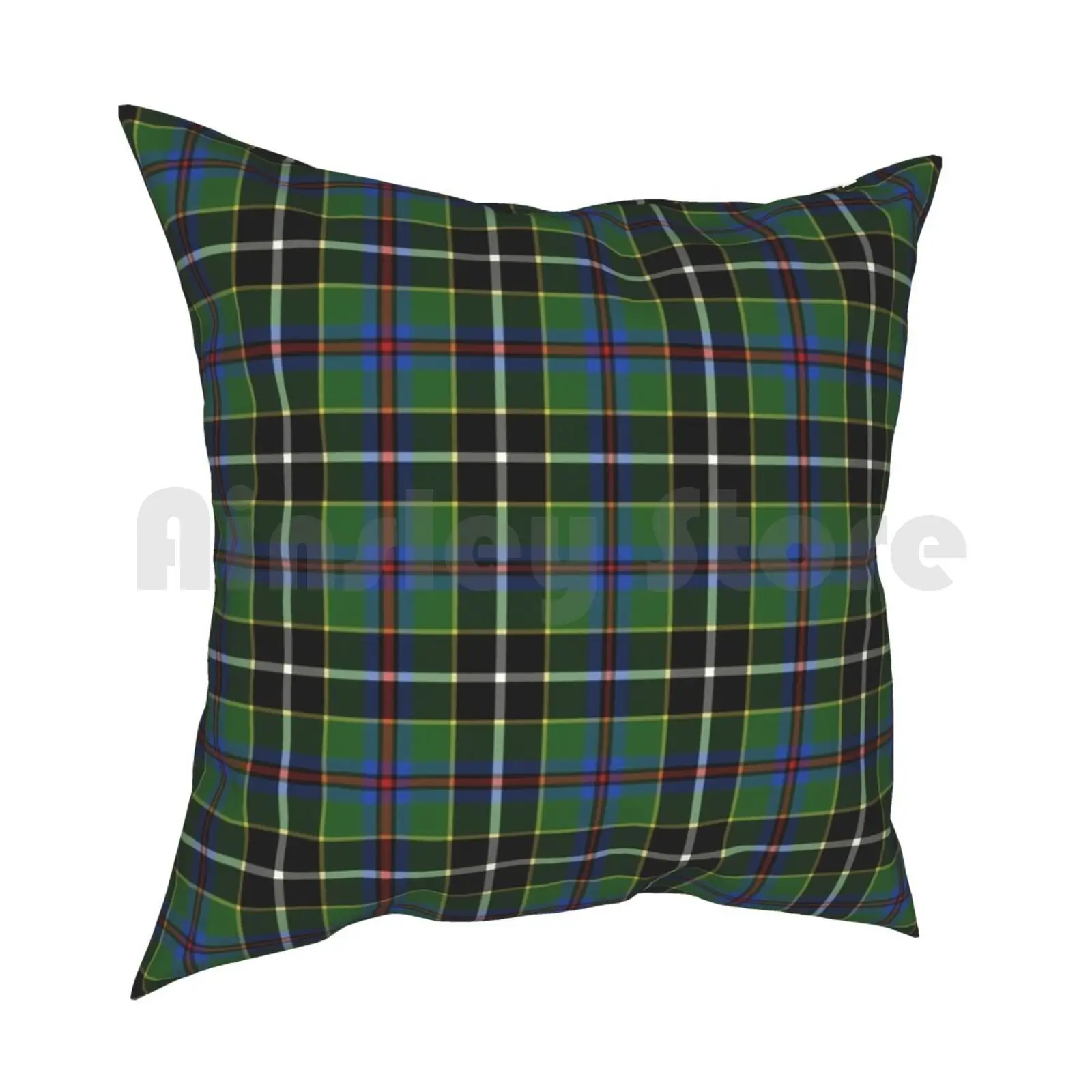 Cornish Hunting Tartan Pillow Case Printed Home Soft DIY Pillow cover Tartan Pattern Fashion Streetwear Designs Tartans