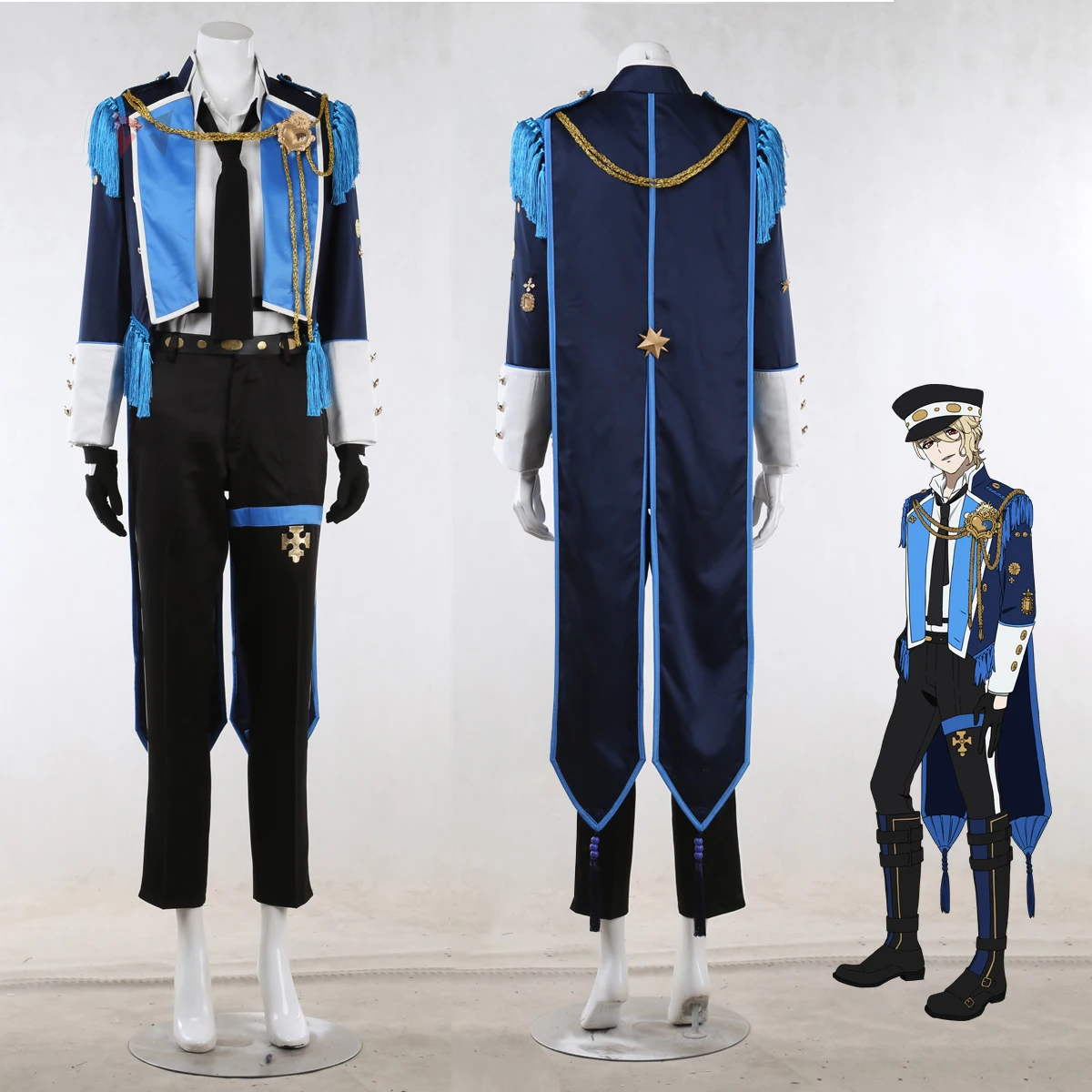 New Anime Visual Prison GUILTIA BRION Cosplay Costume Uniform Coat Pants Hat Shirt Belt Set For Female Male Custom Made Size