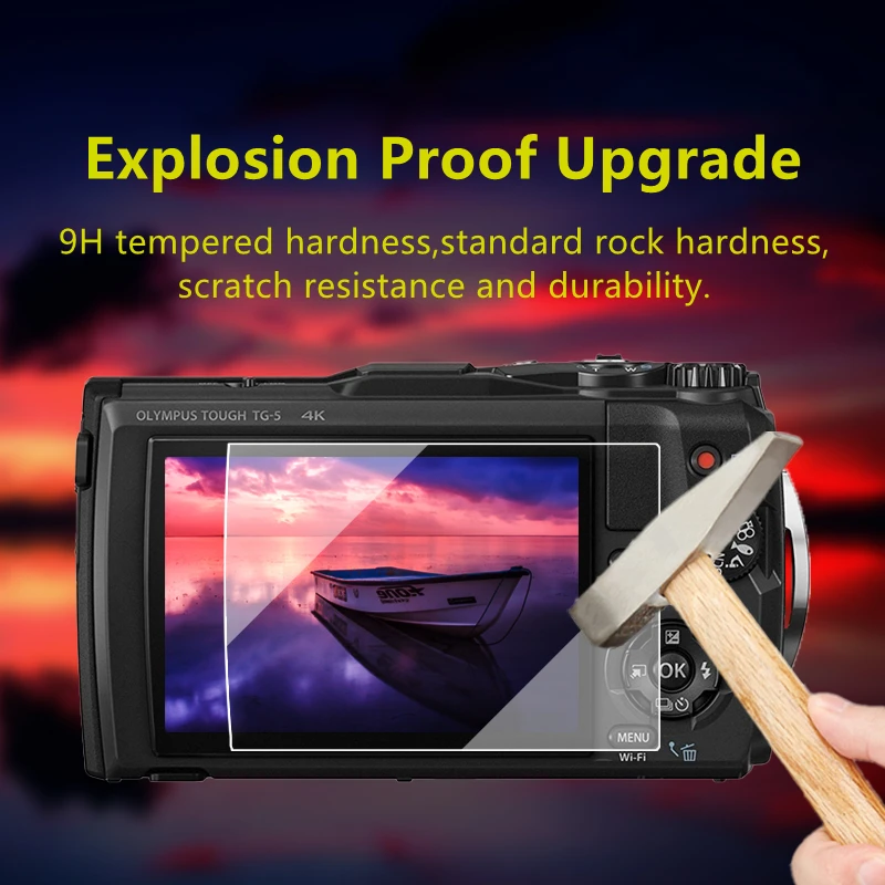 Copertura della protezione in vetro temperato per Olympus resistente TG3 -3 TG-4 TG4 TG5 TG-5 TG6 schermo LCD della fotocamera protezione della pellicola protettiva
