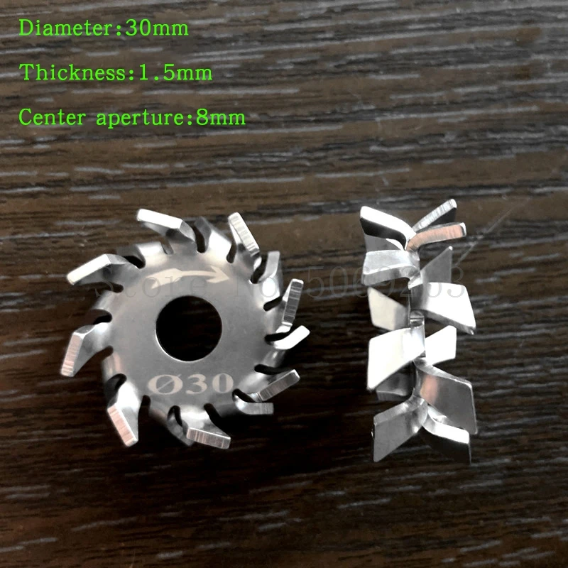 304 Stainless Steel Dispersing Disk Sawtooth Type Stirring Paddle Round Dispersing Blade