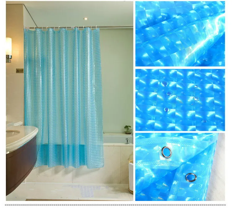 3D waterproof mold-proof bathroom curtain manufacturer wholesale bathroom curtain no odor bath curtain