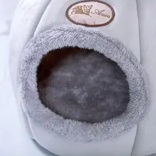 Winter Cat Bed Cozy Cave #6