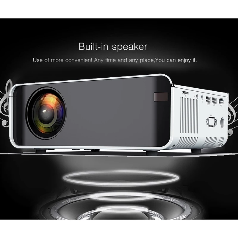 480P HD 1080P WiFi 3D HD LED Mobile Phone Wireless Projector Home Theater GK99