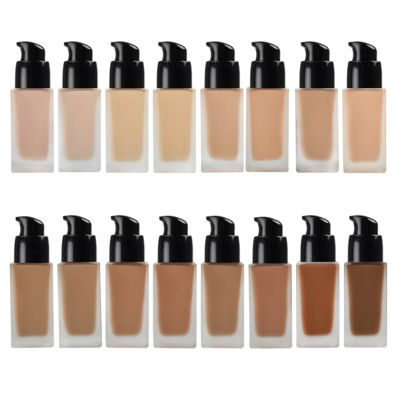 

Full Coverage Waterproof Liquid Foundation Wholesale Private Label Matte Face Makeup Long-Lasting Skin Finish