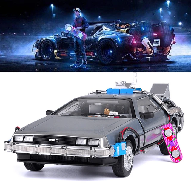 デロリアンのバック・トゥ・ザ・フューチャー1/18スケールコレクション,合金ダイキャスト車両モデル,子供のおもちゃ,ファンへのギフト,DMC-12 -  AliExpress