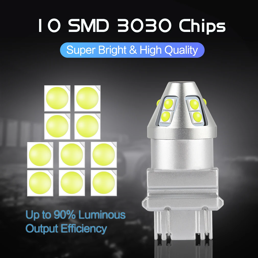7443 7444 7440 T20 LED W21/5W LED Light W21W T25 3157 P27/7W For Lada Kalina Granta Vesta DRL LED Bulbs 12V 6500K White Red