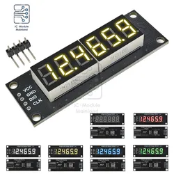 Affichage numérique LED, Tube d'anode, Technologie d'affichage décimal, 4 bits, 6 chiffres, 5V, 7 segments, TM1637, 0.36 