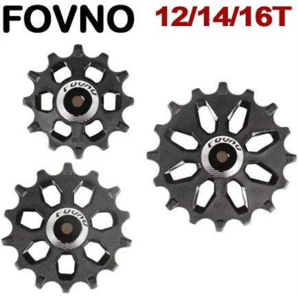 FOVNO 12T 14T 16T Rear Derailleur Pulley Set Wide And Narrow Tooth Guide Wheel Support 7-12 Speed ForShimano oSram MTB Road Bike