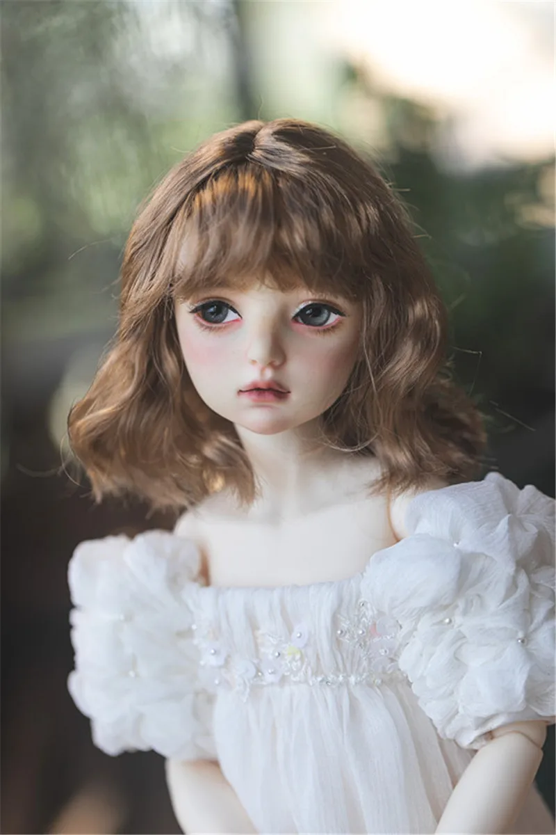 BJD Doll Wigs are suitable for 1/3 1/4 1/6 stylish and Blythes 1/6 doll size versatile new air bangs with short fake nifty curls