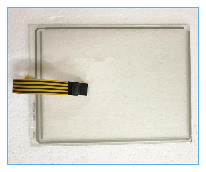 AMT 9502 5,7 "panel de cristal de pantalla táctil de 4 cables AMT9502 AMT-9502 reemplazo de reparación