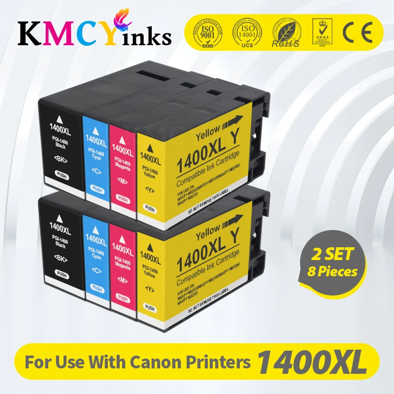 KMCYinks Compatible Ink Cartridges For Canon PGI 1400 MAXIFY MB2040 MB2340 MB2140 MB2740 printer printers PGI-1400 PGI1400 XL