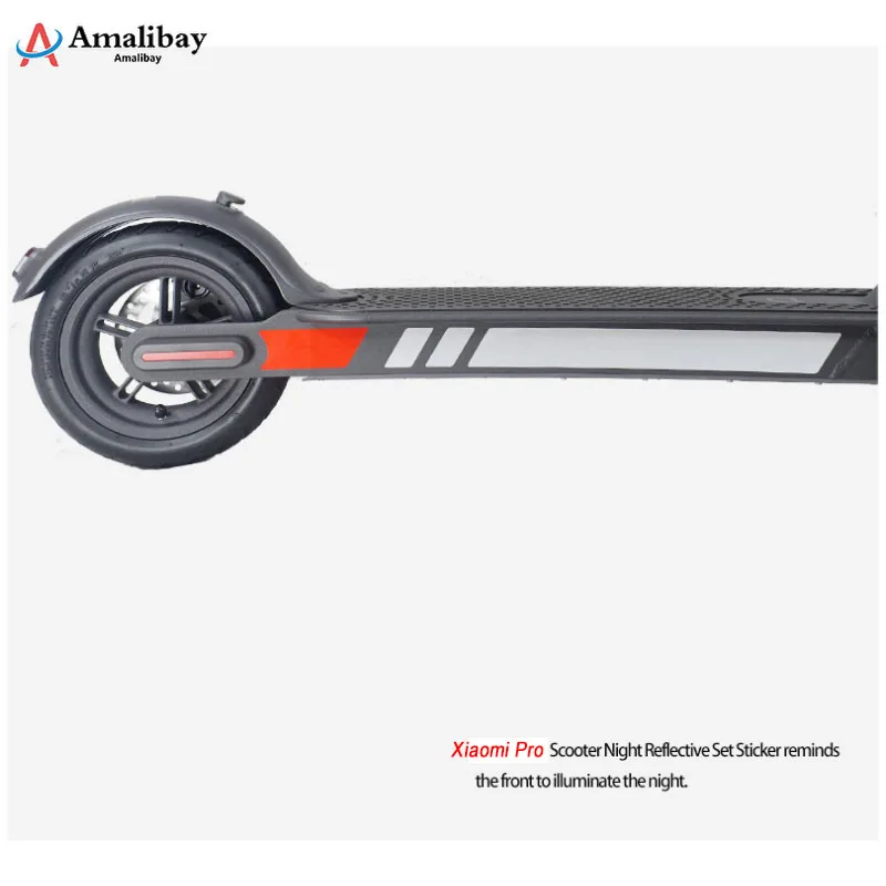 Reflective Stickers for Xiaomi M365 Pro Electric Scooter Reflect Night Riding Safety Warning Stickers M365 Pro Accessories