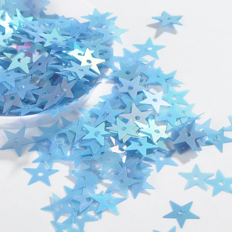 10g Matte Denim Blue Sequin Flower Plum Star Shell Shape Sequins Paillettes Wedding Confetti DIY Handcraft Sewing Accessories