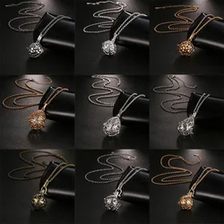 New Mexico Chime Music Angel Ball Caller Locket Necklace Vintage Pregnancy Necklace Aroma Essential Oil Diffuser Pendant Jewelry