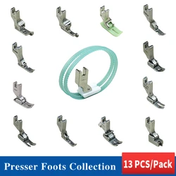 13PCS Presser Foot Collection For Industrial Lockstitch Sewing Machine JUKI BROTHER Accessories P351 P58N P952 P360 P363 TRF1