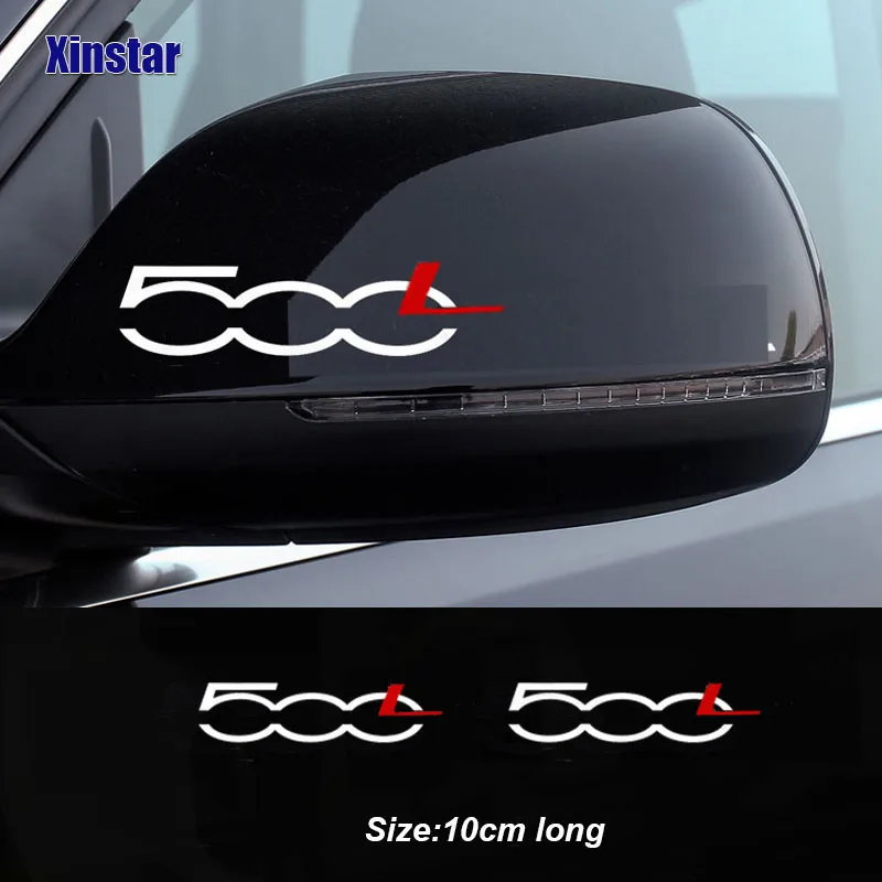 2pcs Car Rearview Mirror Sticker For Fiat 500L