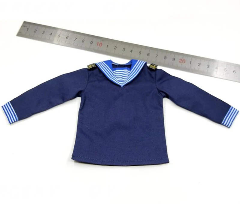 

Big Sales Scale 1/6th Sailor Uniform Navy Army Soldier Long Sleeves Model For 12inch Doll Soldier Collection