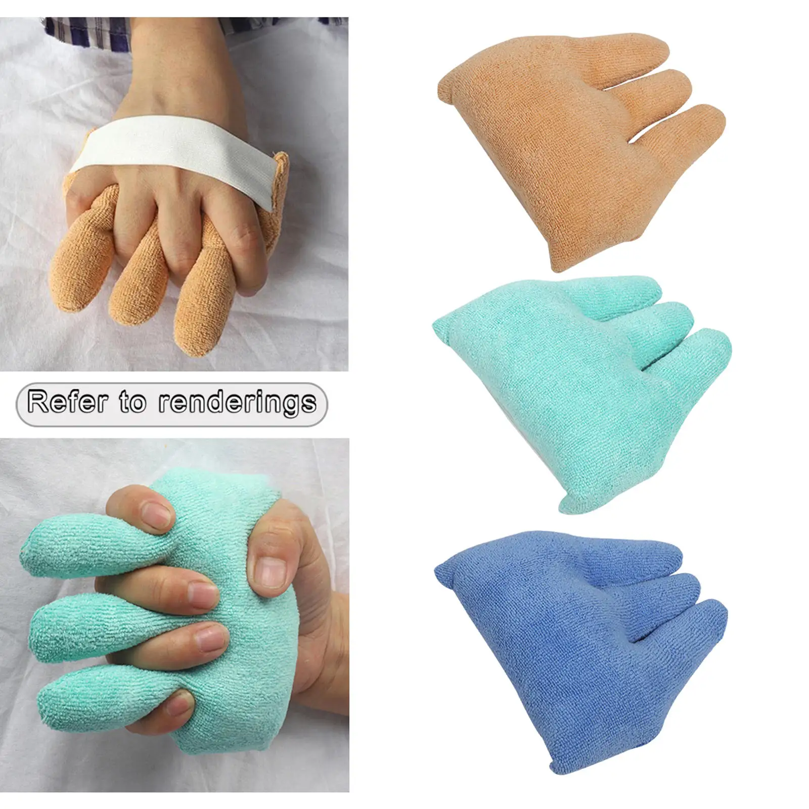 Separator Finger Cushion Moisture Sweat Cushion Flexible Easy   Absorpt Handheld Medical Seperator  Hemiplegia