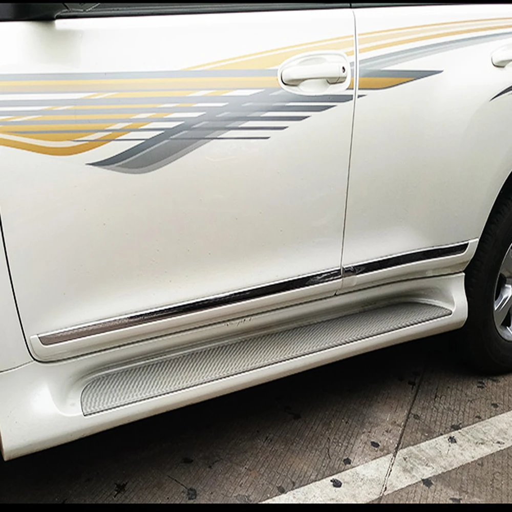 

For Toyota Land Cruiser Prado 150 2010-2015 2016 2017 2018 Original Design Painting ABS Plastic Car Door Body Side Molding Trim