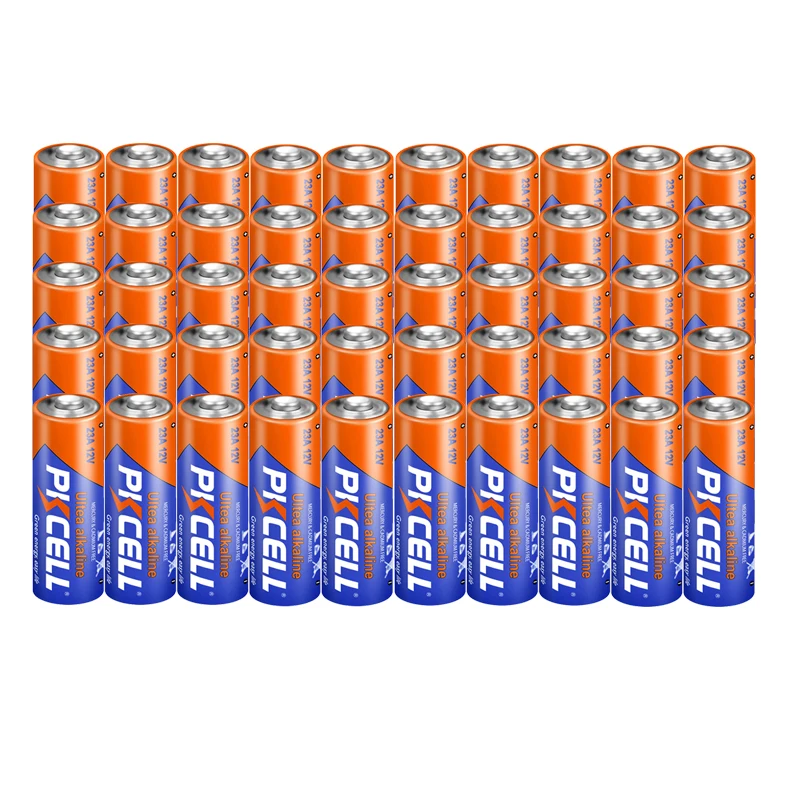 50PCS PKCELL 23A 12V Alkaline Dry Batteries 60mAh L1028 MN21 MN21 For Electronic door remotes, calculators, computer boards