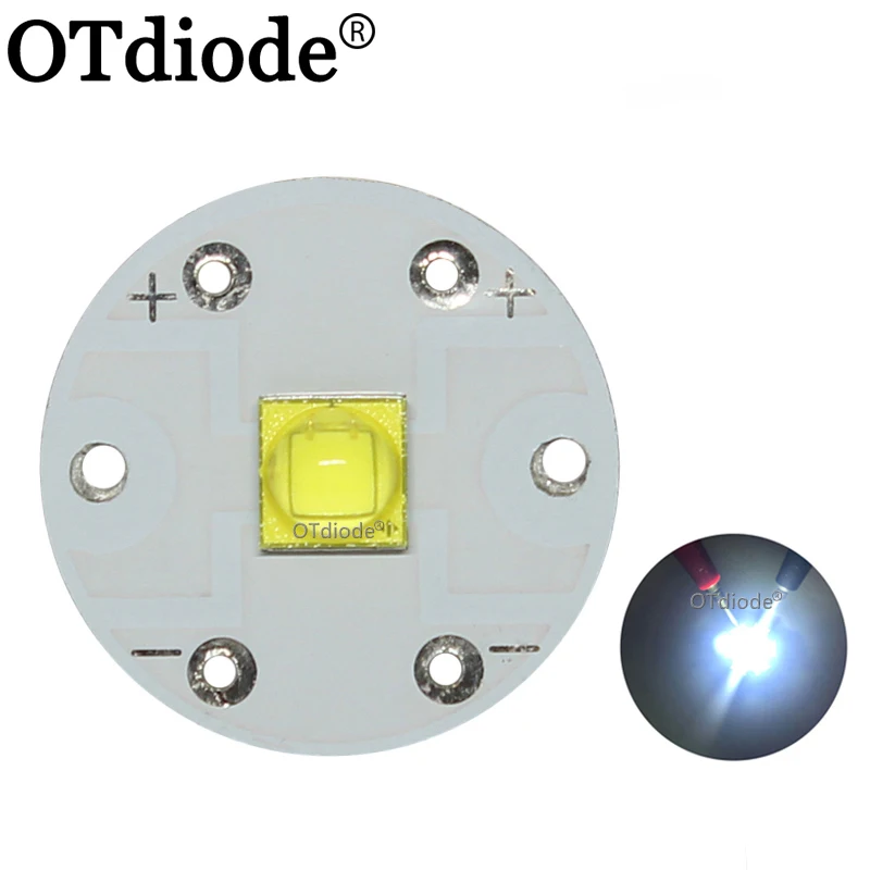 Oryginalny XM-L3 XML3 5050 3. Generacji chłodny biały emiter LED Chip żarówka latarka DIY części na miedzianej płycie aluminiowej
