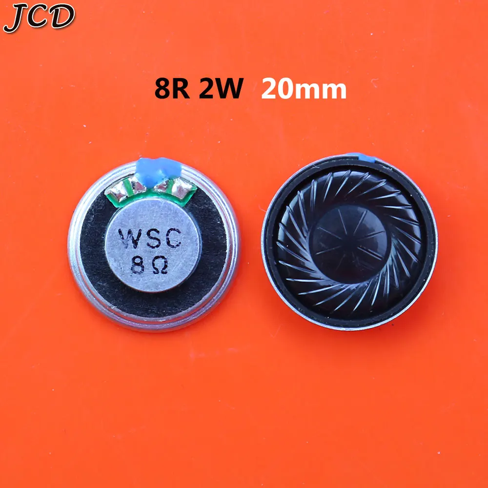 JCD 1pcs 1W 2W 8R Mini Speaker 8 Ohm Ultra-thin Horn Speaker Diameter  0mm 23mm 26mm  28mm 30mm 32mm 36mm 40mm Loudspeaker