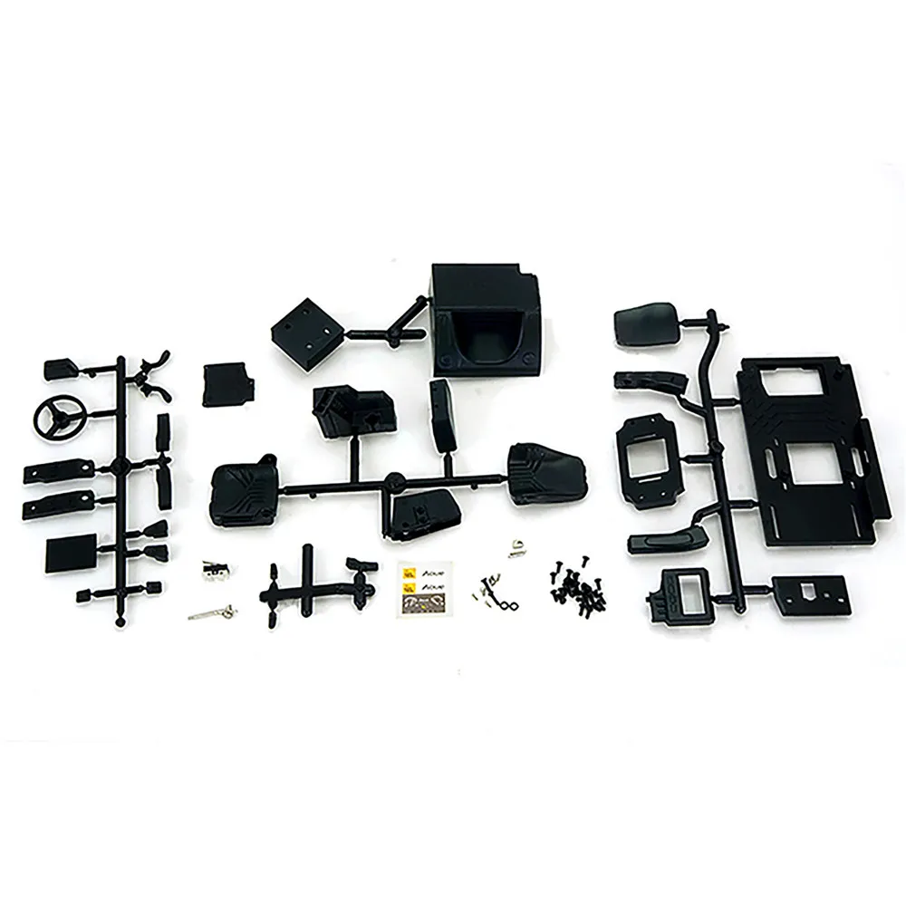 Interior Simulation Central Cab Seat Set for 1/14 Excavator Engineering Vehicle RC Car Accessories