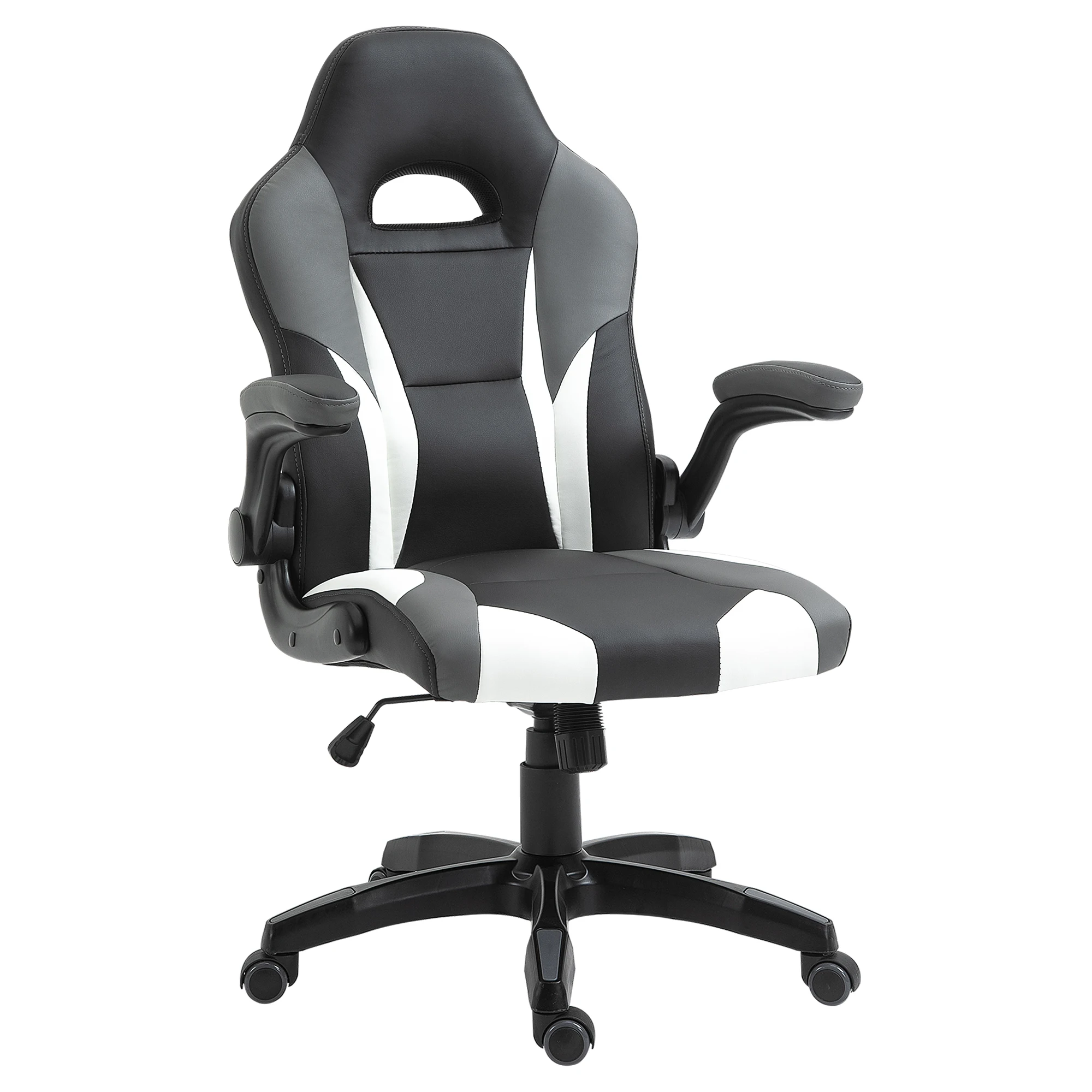 Vinsetto ergonomic Gaming chair 360 ° swivel office desk chair with lifting armrest 68x66x114-124 cm black