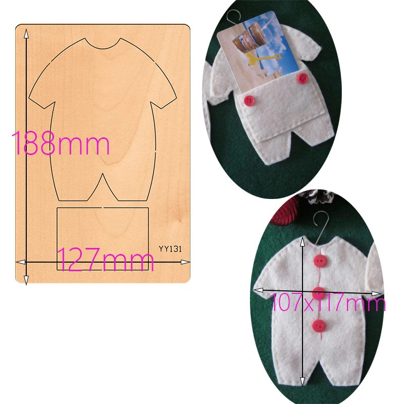 Wooden die-cutting clipboard craft clothes card containing knife mold is compatible with most manual die-cutting