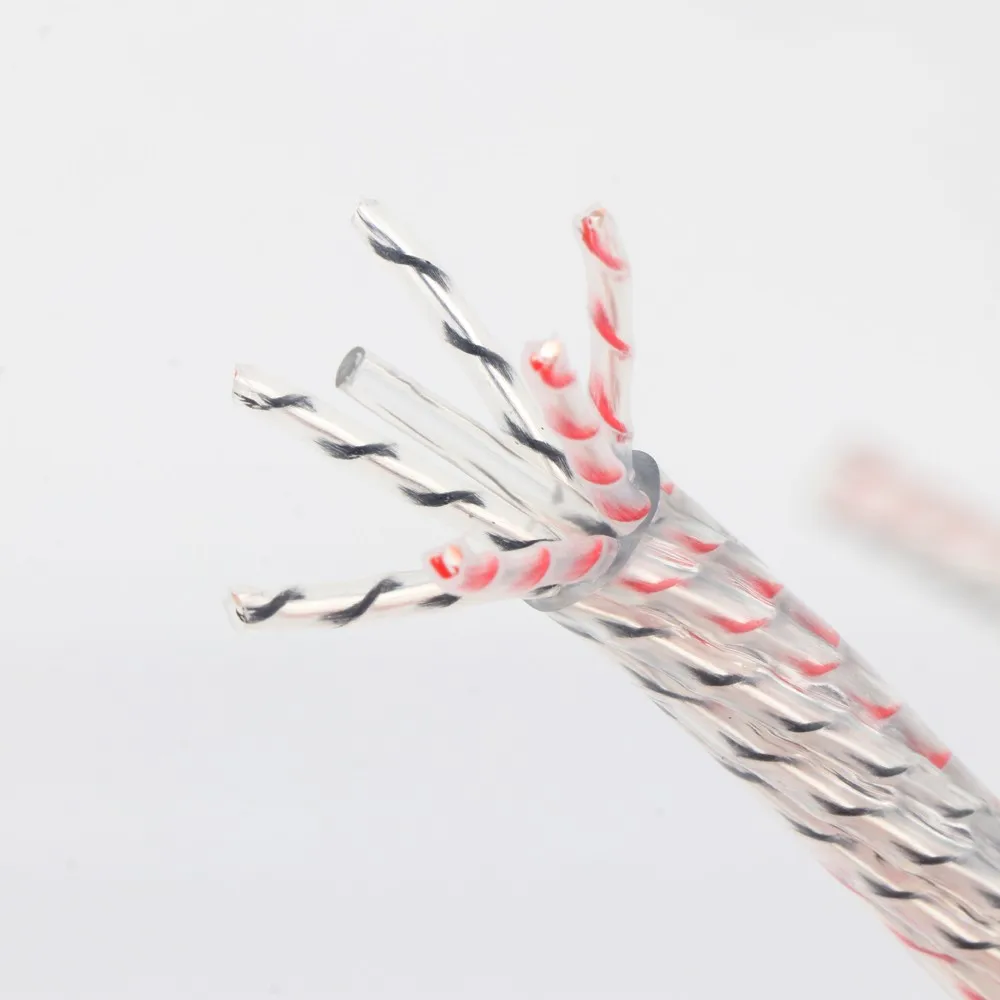 Valhalla 6 núcleos 6N OFC plateado DIY Cable a granel Cable de interconexión de Audio DIY Cable analógico