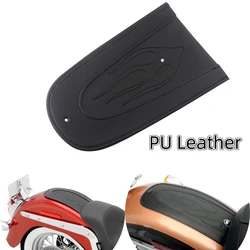 PU Leather Black Motorcycle Rear Fender Flame Stitch Bib Cover Pad Fits For Harley Sportsters XL883 XL1200 XL883 1200 2004-2016