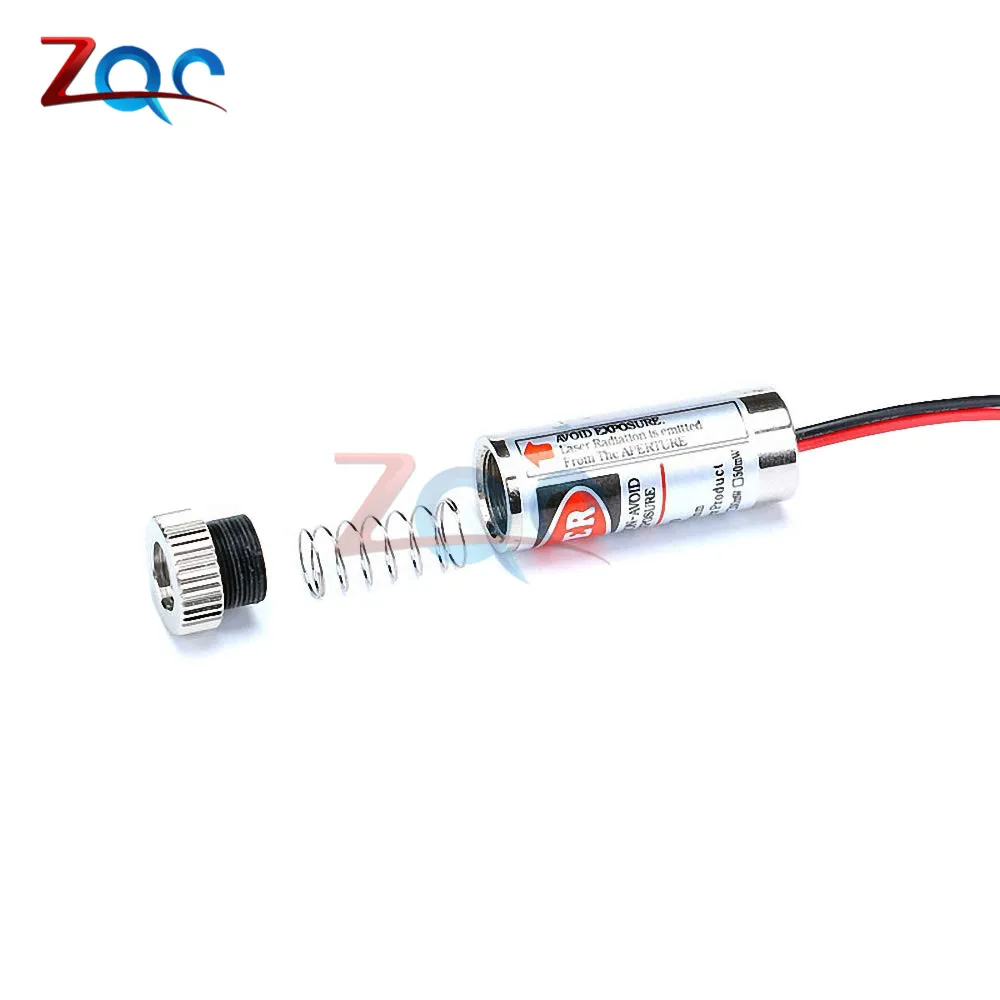 SYD1230 650nm 5mW Red Cross/Line/Dot Laser Module Head Glass Lens Focusable Industrial Class Grade 3-5V