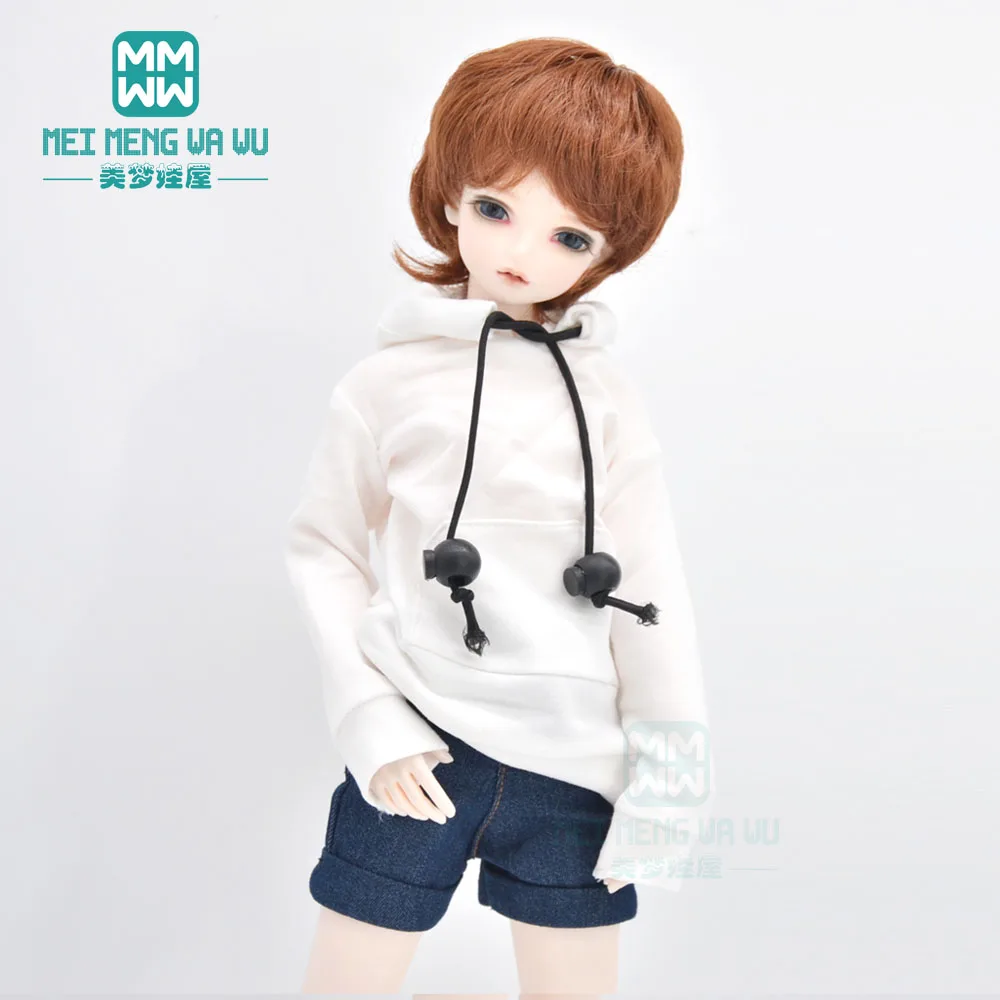 

BJD dolls Accessories fits 30-45cm 1/4 1/6 MSD MK YOSD doll Sweatshirt white, black, pink, red