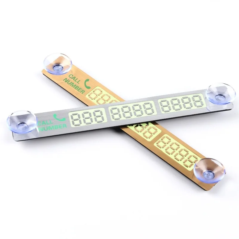 سيارة التصميم رقم الهاتف بطاقة ملصق ليلة مضيئة بطاقة مواقف السيارات المؤقتة لوحة المصاصون رقم الهاتف بطاقة سيارة ملصقا