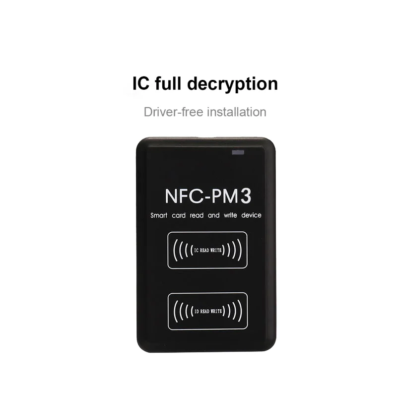 NFC PM3 RFID Writer IC 13.56MHZ USB Port Free Software NFC RFID Reader Writer for Rfid Nfc Card Copier Clone Crack