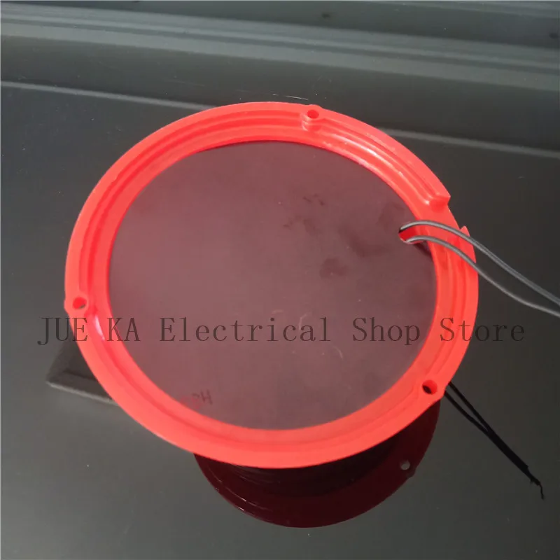 AC 220V 150mm 6 inch Dia Schools Fire Alarm Round Shape Electric Bell Red
