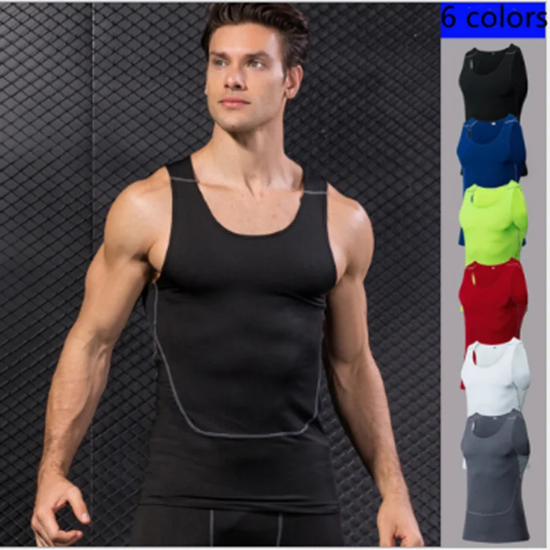 Men's sports gym vest clothing yoga training wear tank top men fitness shirt muscle guys sleeveless T-shirt Tank top