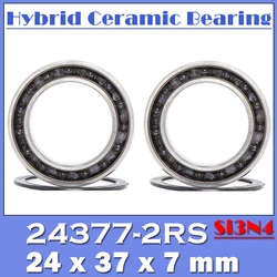 24377 Hybrid Ceramic Bearing 24*37*7mm ( 2 PCS ) Bicycle Hub 24377RS Si3N4 Ball Bearings 24377-2RS MR24377 H7 2RS