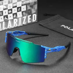 KDEAM Rimless TR90 Sports Sunglasses Men Polarized Flexible Spring Frame Fishing Sun Glasses Outdoors With All Accessories