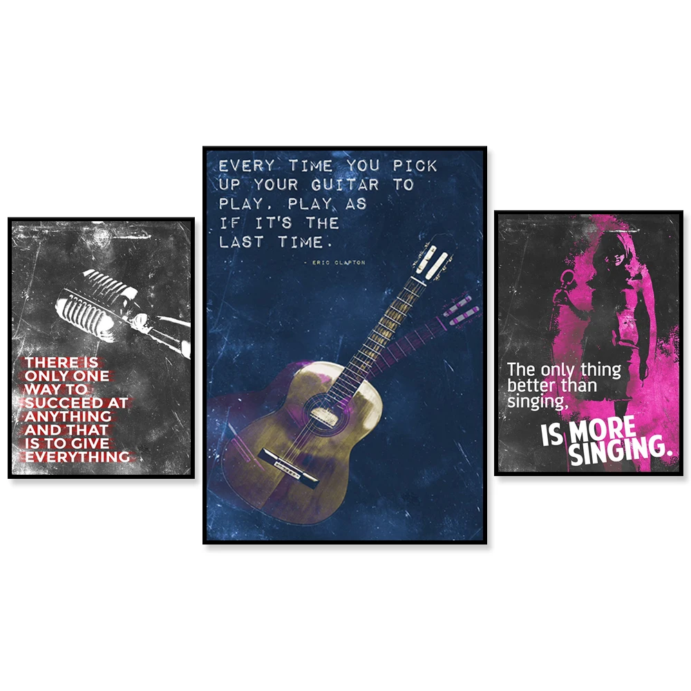 Singendes motivierendes Zitat-Poster – Wer ist der glückliche Männer? - Einzigartiger Fotodruck, Kunstgeschenk, Stimme, Singen