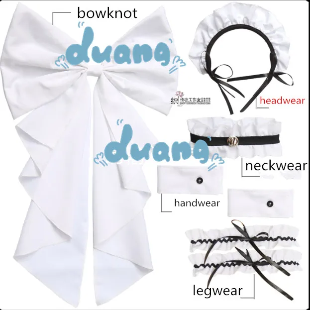 Schwarz Weiß Schokolade Maid Kostüme Französisch Bowknot Maid Rock Mädchen Frau Amin Cosplay Kostüm Kellnerin Party Kostüme