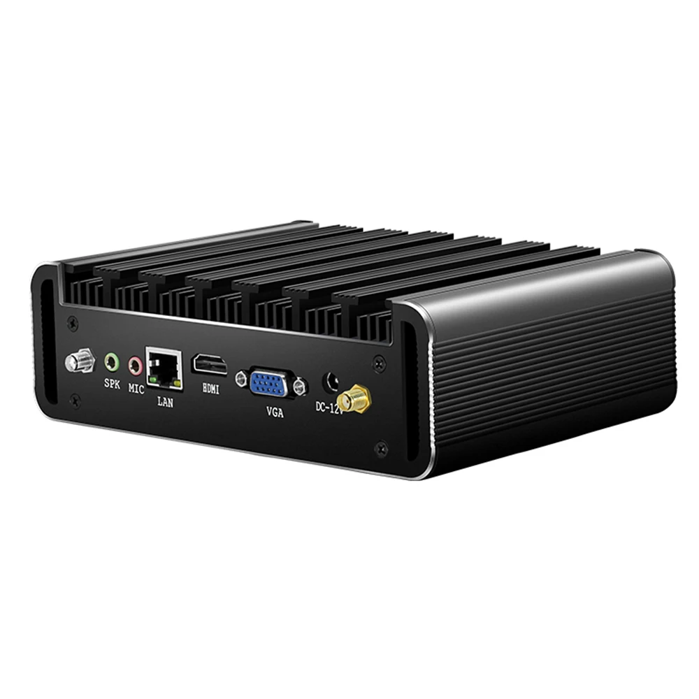 BEBEPC-Mini PC Intel Core i7-5500U i5 5200U 4200U i3 5005U, sin ventilador, 300M, WiFi, HDMI, Windows 10, 4K, UHD, Ordenador de oficina