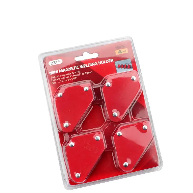 Mini 4-pezzi set triangolare di saldatura locator con magnetico angolo fisso strumento senza interruttore 9Lb raccordi di saldatura