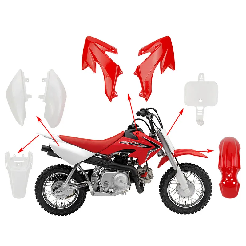 XR50 CRF50 Plastic Kit + 3m graphics Decals Sticker Kit for 50cc 70cc 90cc 110cc 125cc SDG SSR PRO Dirt Pit Bikes