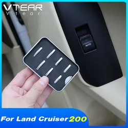 Vtear car window lift switch button trim accessories inner decoration cover interior For Toyota LAND CRUISER 200 2020 parts 2018