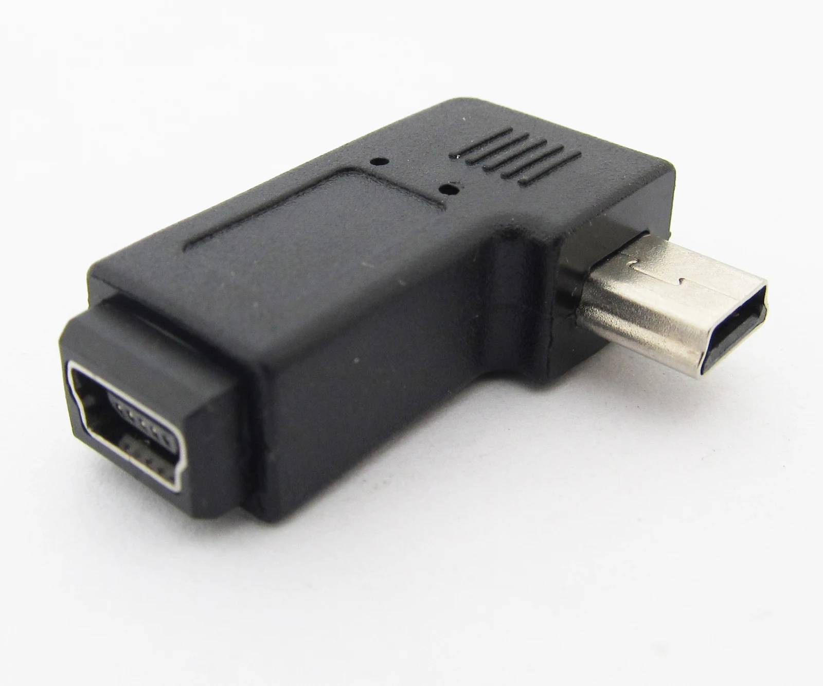 1pc Mini 5pin USB Male To Female Left Angle 90 Degree USB Adapter Connector