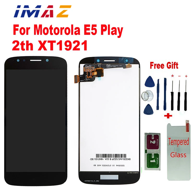 

IMAZ 5.2" Original IPS Display For Motorola E5 Play LCD Touch Screen Digitizer with Frame For Moto E5 Play 2th XT1921 Display