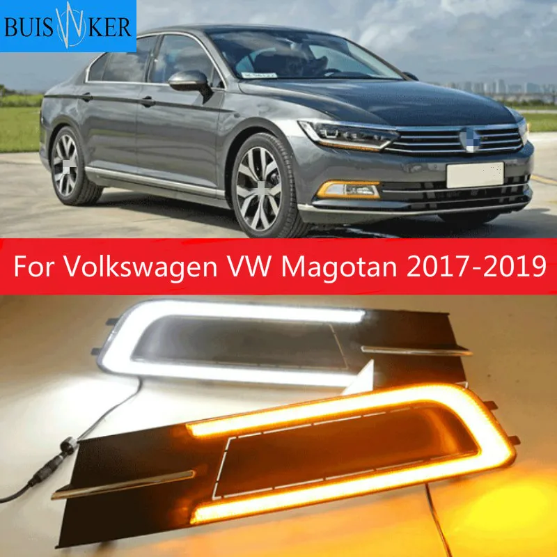 

2pcs For Volkswagen VW Magotan 2017-2019 LED DRL For Magotan led fog lamps daytime running light