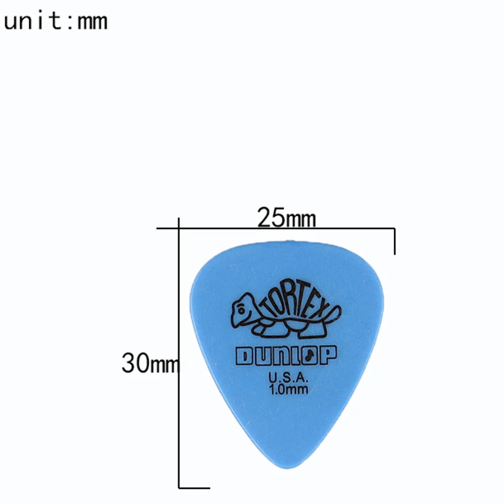 Acoustic Electric Guitar Picks Dunlop 50 100 Pcs Plectrum Guitar Accessories With Box Thickness 0.5mm-1.14mm